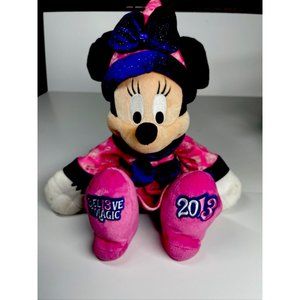 Minnie Mouse Plush Disney Parks Wizard Outfit Believe in Magic 2013 Retired EUC